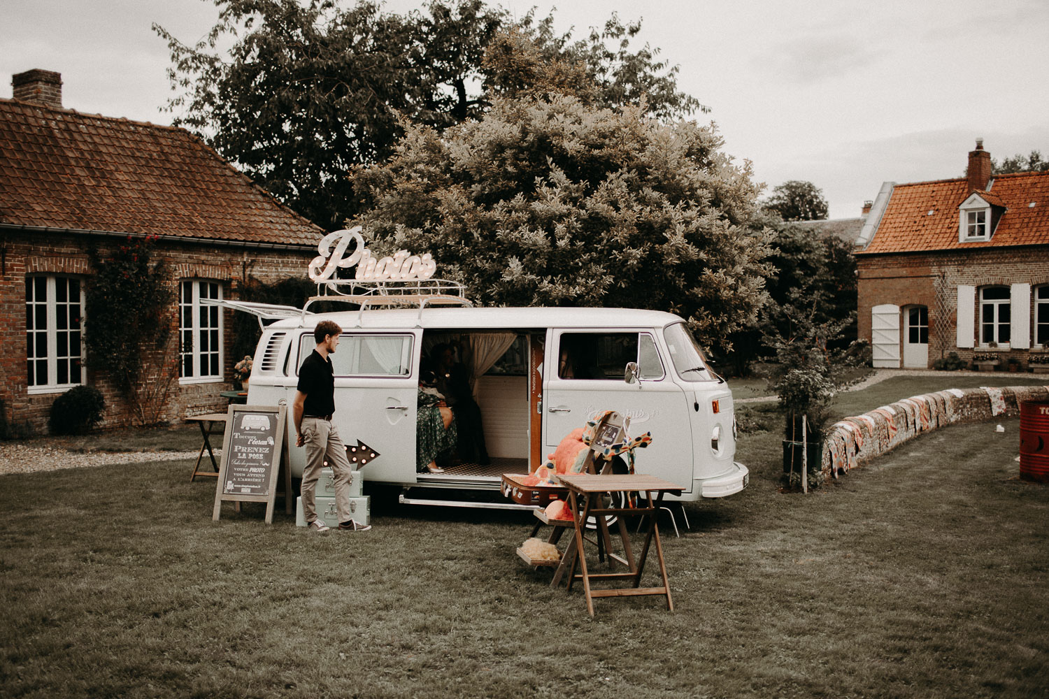 Mariage bohème Picardie cirque