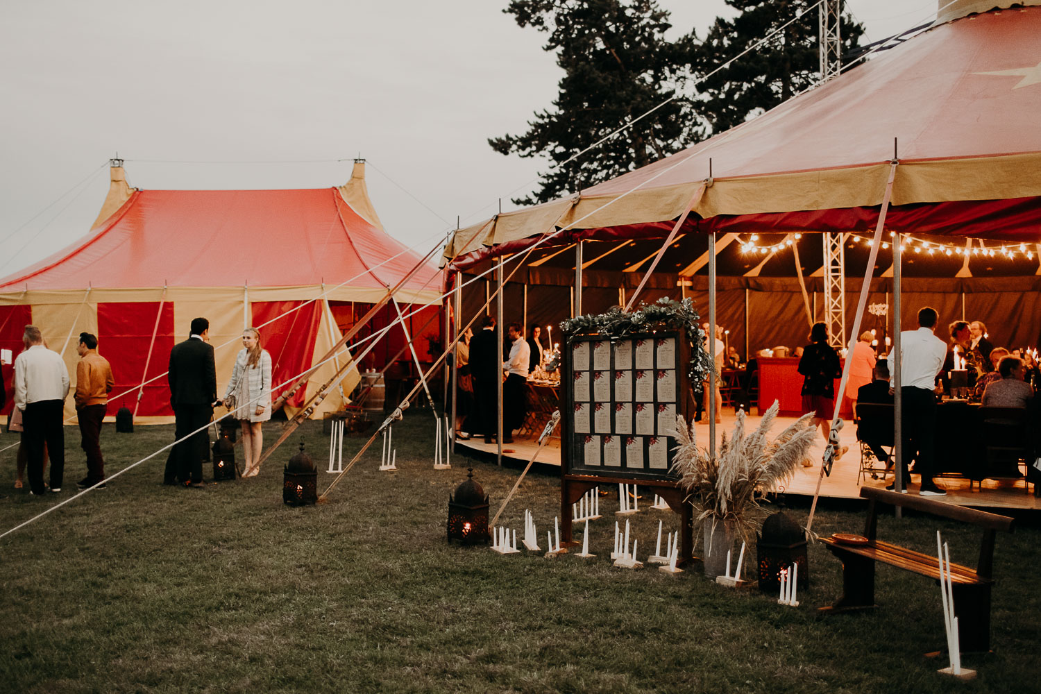 Mariage bohème Picardie cirque