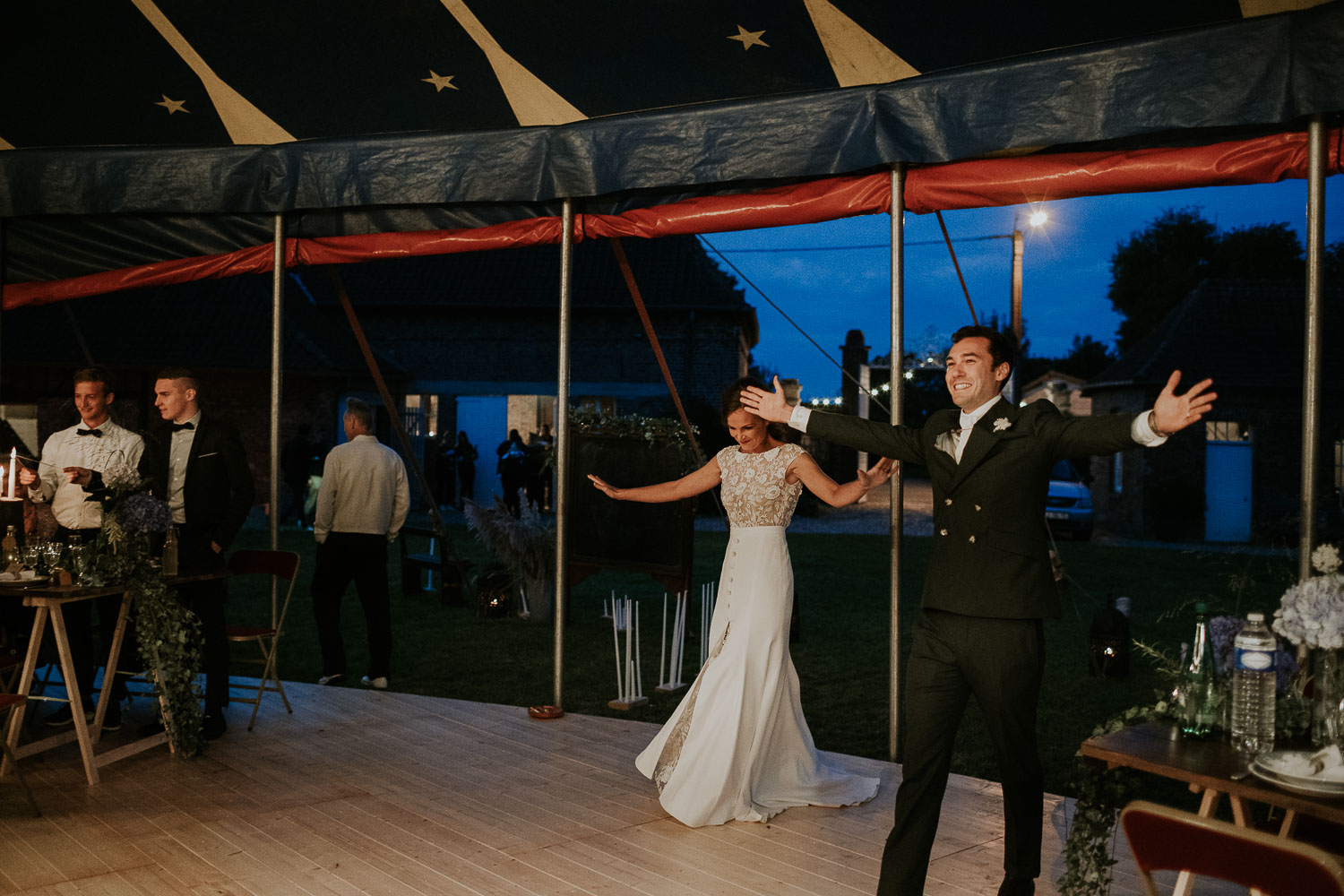 Mariage bohème Picardie cirque