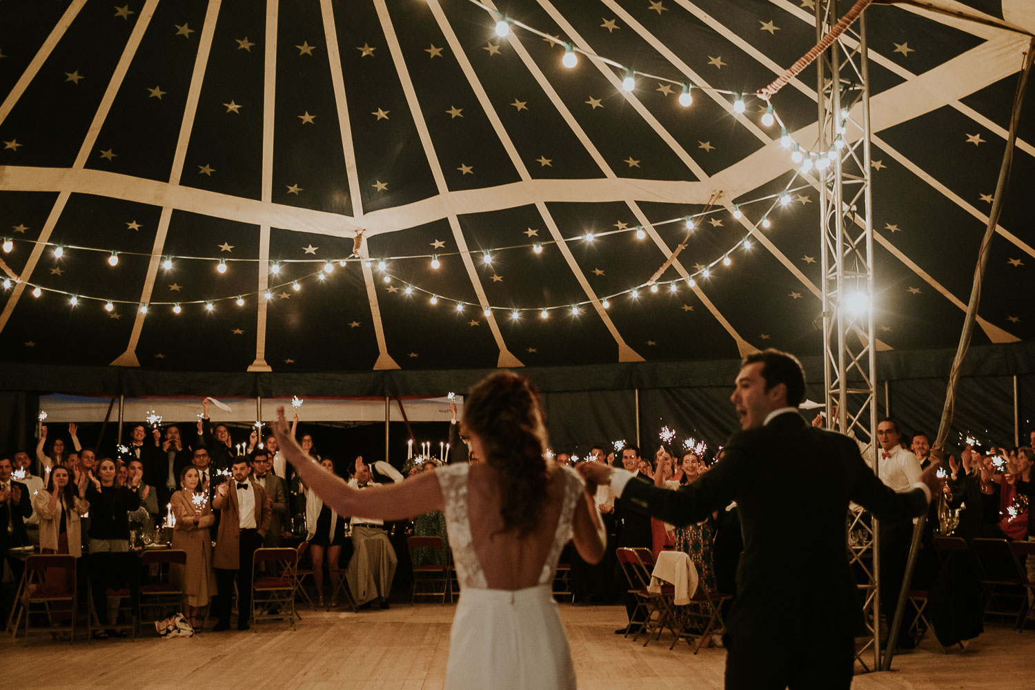 Mariage bohème Picardie cirque