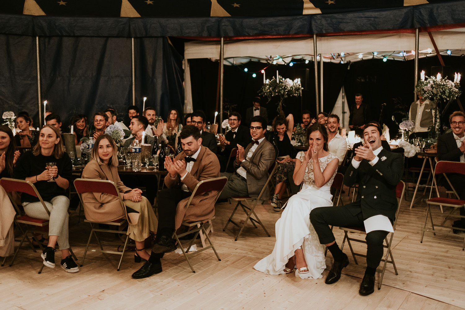 Mariage bohème Picardie cirque