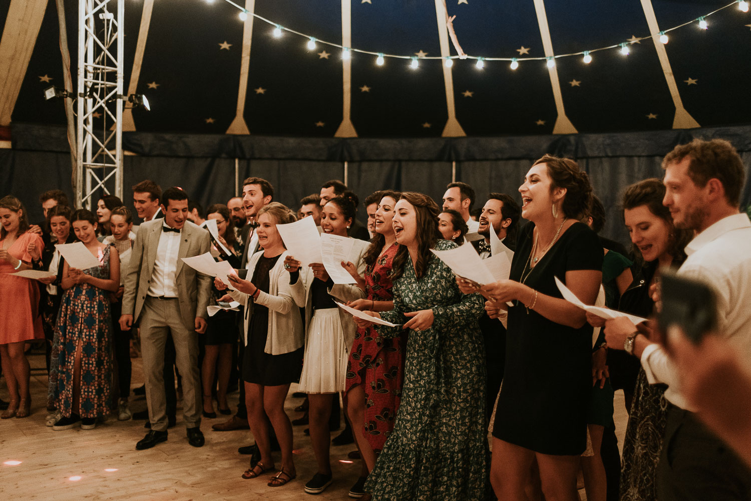 Mariage bohème Picardie cirque