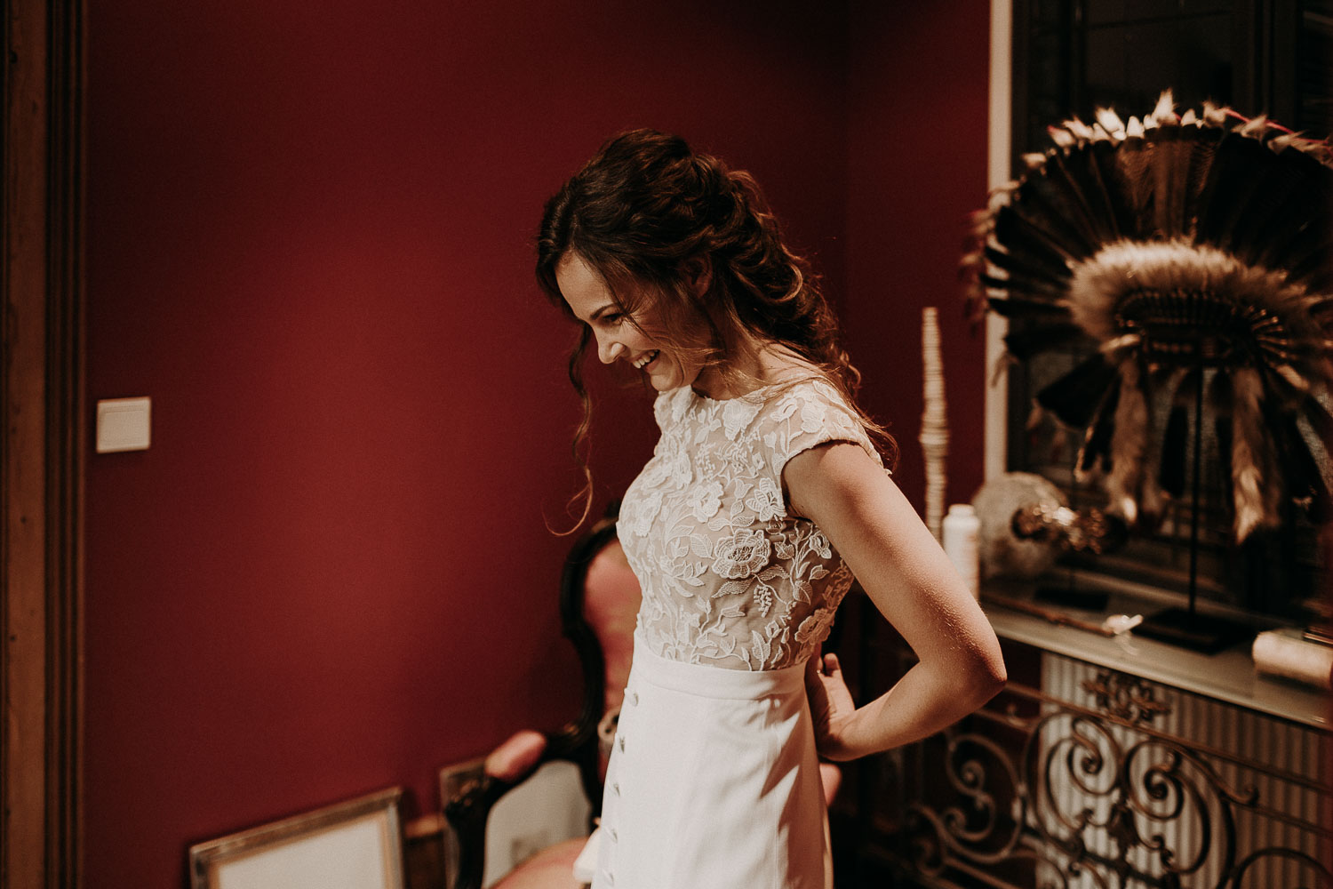 Photographe robe de mariée Rime Arodaky bohème